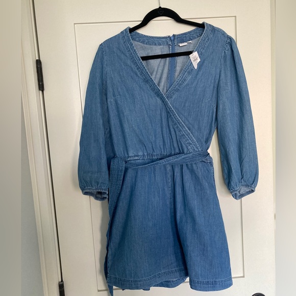 NWT Gap Puff Sleeve Denim Romper - Picture 5 of 5